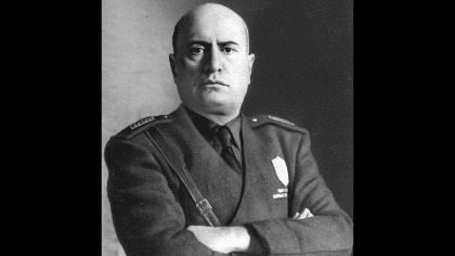 Le dictateur italien Benito Mussolini.
