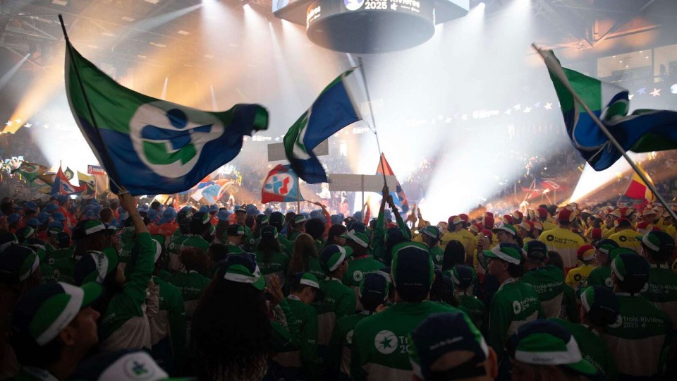 La cérémonie d'ouverture des Jeux du Québec à Trois-Rivières.