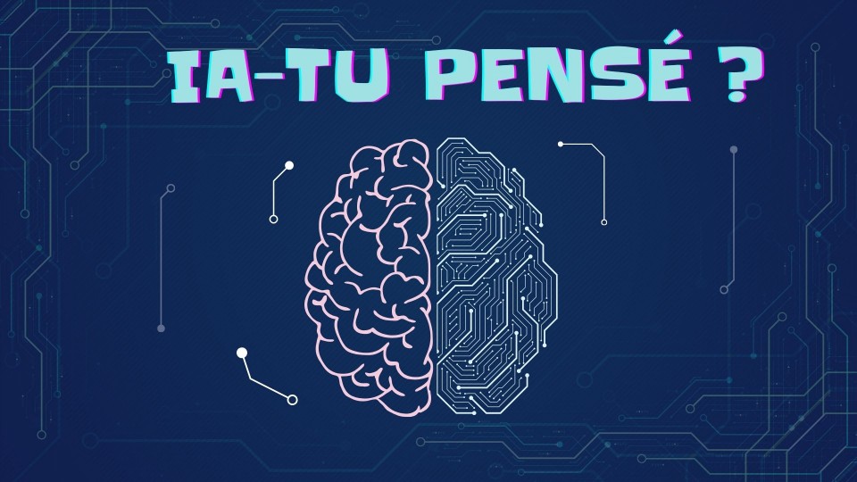 Un hémisphère de cerveau humain et un autre composé de circuit électrique.