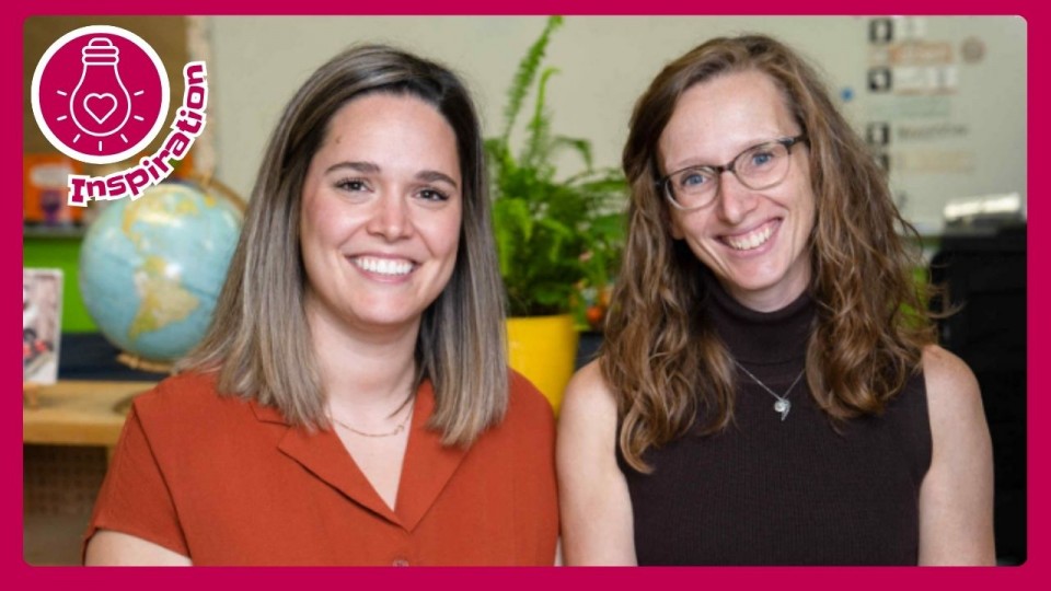 Les deux enseignantes: Élizabeth Cimon et Julie Fiset (CSSDD)