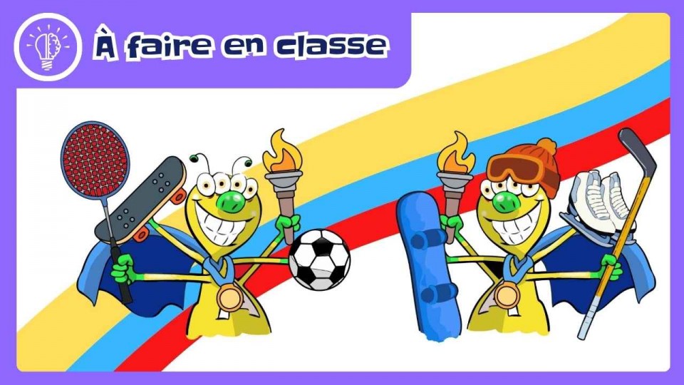 Une mascotte des As avec des accessoires qui font penser aux JO d'été, et un autre pour les JO d'hiver