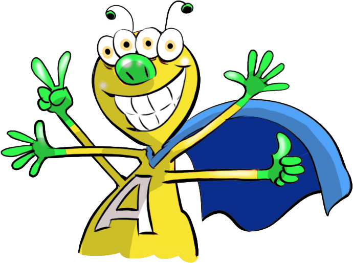 Personnage des As de l'info jaune